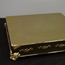 Cake Stand, Square Gold